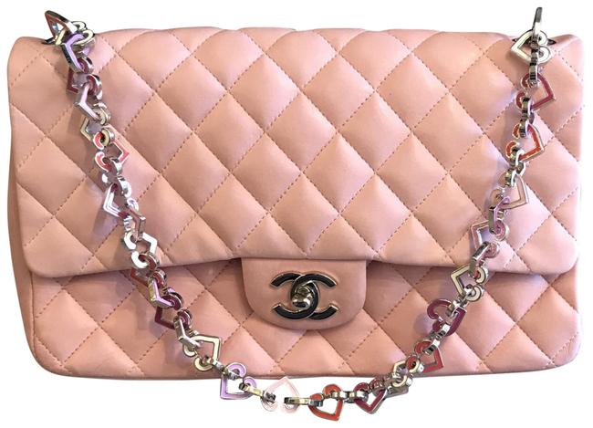 Chanel Heart Chain Pink Shoulder Bag 
