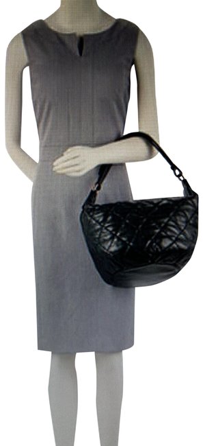 Chanel Hobo Black Lambskin Leather Shoulder Bag 