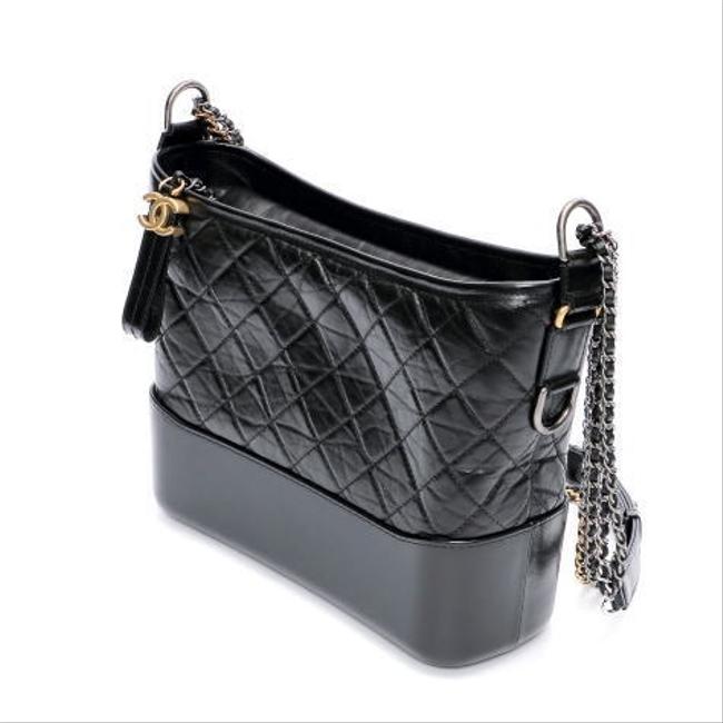 Chanel Hobo Gabriel De Chain A93824 1910273 Black Shoulder Bag 
