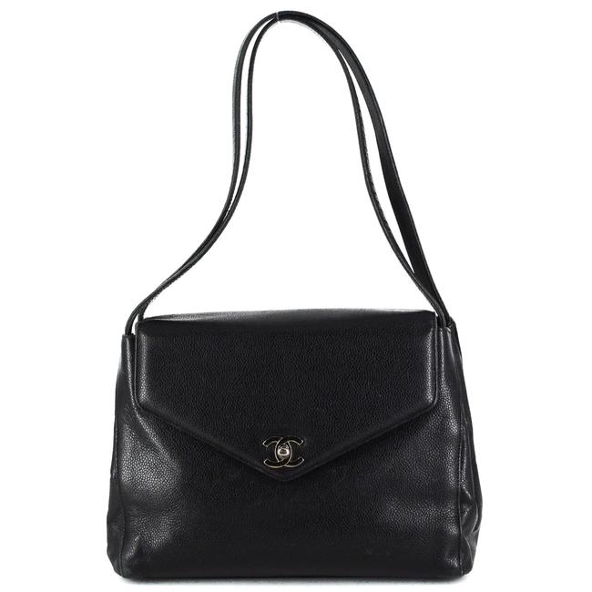 Chanel Kelly Caviar Leather Shoulder Bag 