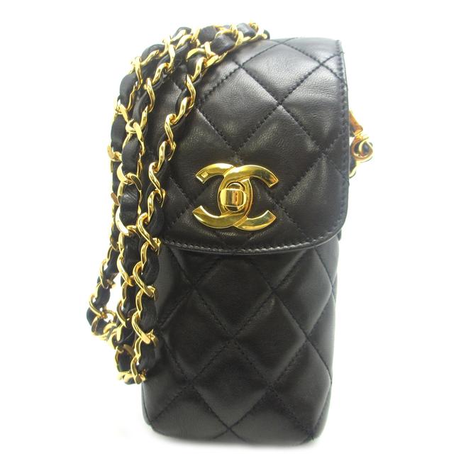 Chanel Ladies Lambskin Black Shoulder Bag 