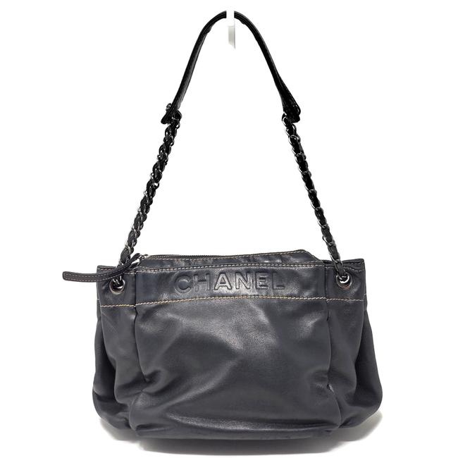 Chanel Lambskin Black Shoulder Bag 