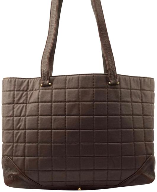 Chanel Leather #3470c10 Brown Shoulder Bag 