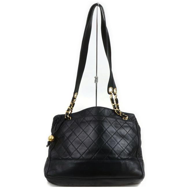 Chanel Leather #5462c36 Black Shoulder Bag 