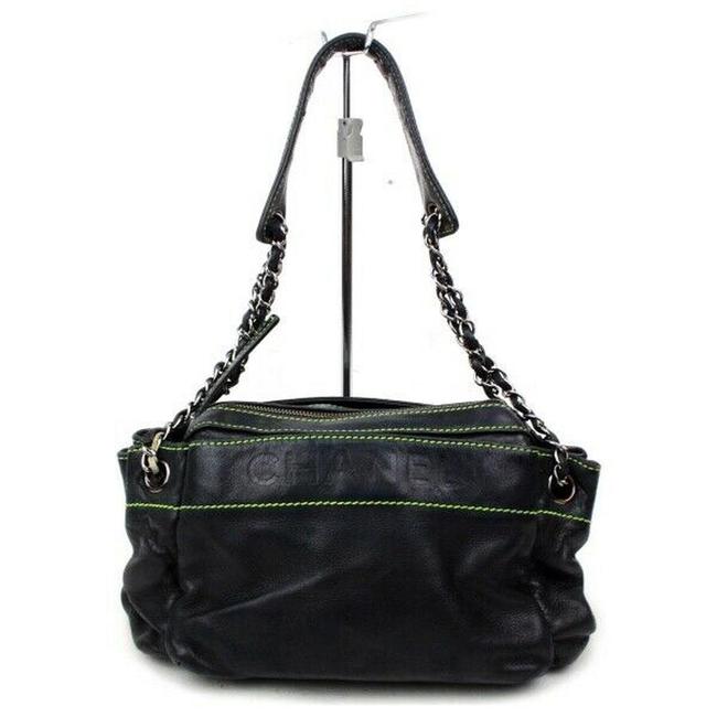 Chanel Leather #6254c44 Black Shoulder Bag 