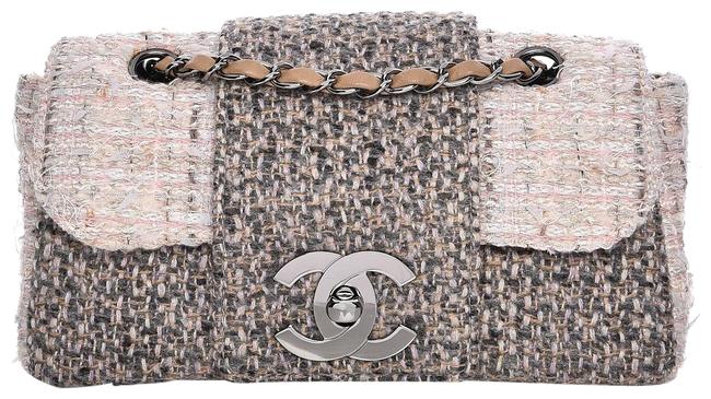 Chanel Limited Edition Tweed Single Flap Shoulder Bag 