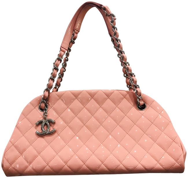 Chanel Mademoiselle Just Pink Patent Leather Shoulder Bag 