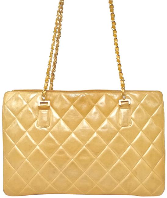 Chanel Matelasse Chain Lambskin #1390c20 Tan Shoulder Bag 