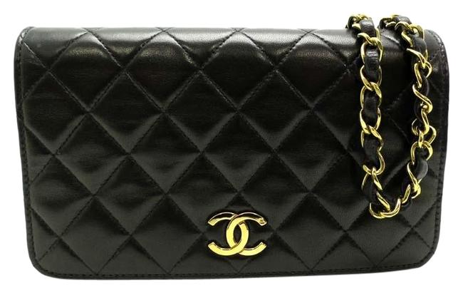 Chanel Matrasse Chain Ladies Lambskin Black Shoulder Bag 
