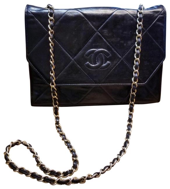 Chanel Matrasse Chains Cc Black Gold Leather Shoulder Bag 