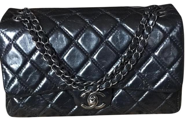 Chanel Paris Dallas Black Leather Shoulder Bag 
