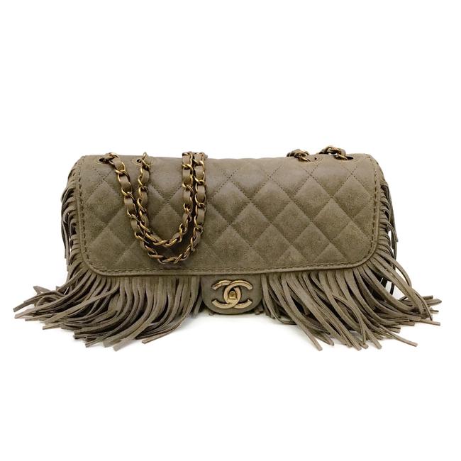 Chanel Paris dallas Brown Leather Shoulder Bag 