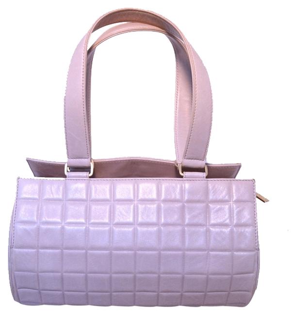 Chanel Lilac Square Quilted Cylinder Tube Purple Leather Shoulder Bag 