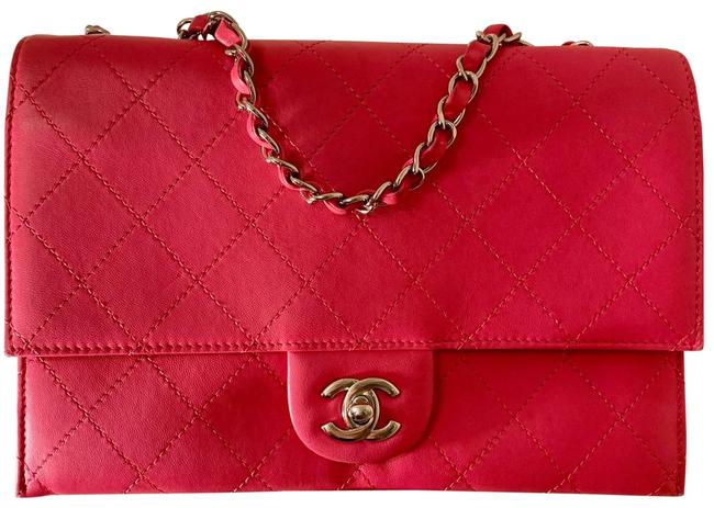 Chanel Rare Hot Quilted Pink Leather Shoulder Bag 