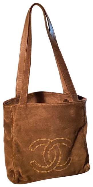 Chanel Stylish Brown Suede Leather Shoulder Bag 