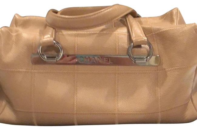 Chanel Tan Camel Caviar Satchel 