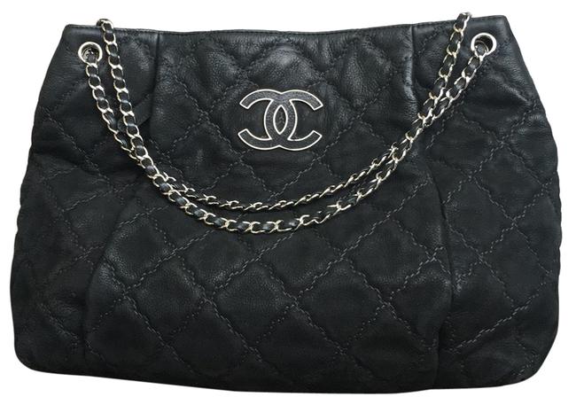 Chanel Timeless Tote Large Black Leather Shoulder Bag 
