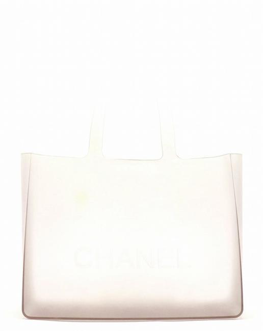 Chanel Tote Clear Rubber Shoulder Bag 
