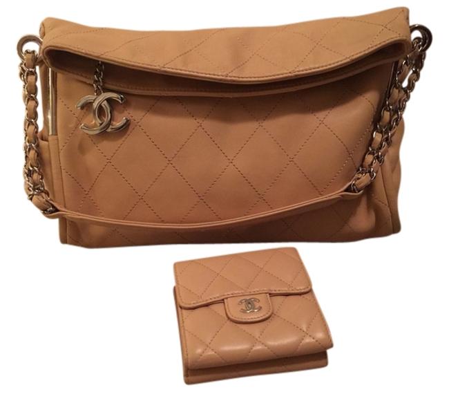 Chanel Ultimate Soft Camel Lambskin Shoulder Bag 
