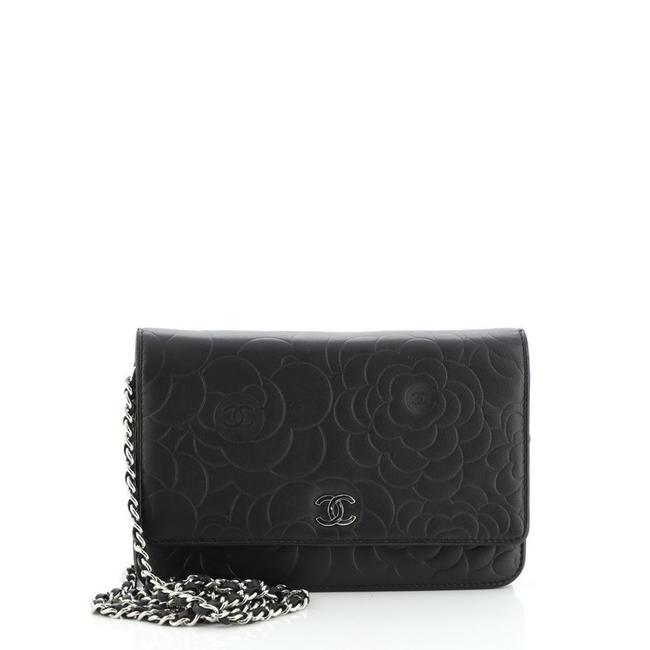 Chanel Wallet on Chain Camellia Lambskin Shoulder Bag 