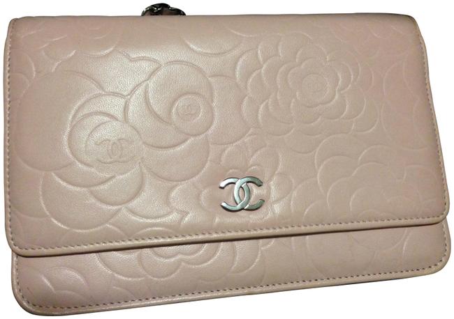 Chanel Wallet on Chain Camellia Light Pink Lambskin Shoulder Bag 