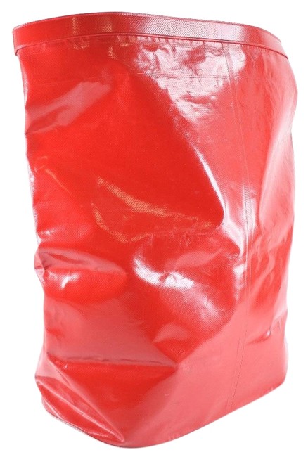 Chanel Waterproof Ladies Red Color Vinyl Shoulder Bag 