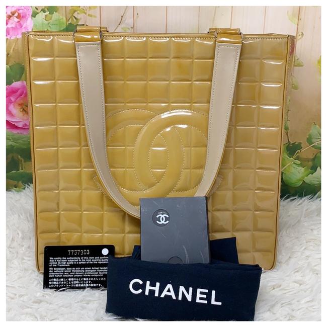 Chanel Yellow Leather Shoulder Bag 