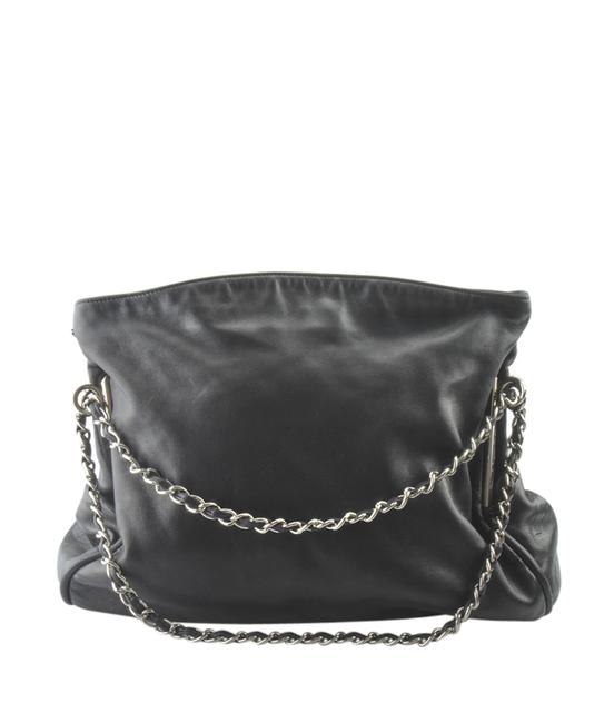 Chanel 150257 Black Leather Tote