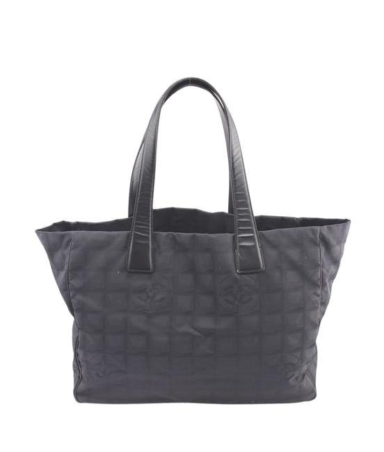 Chanel 152539 Black Xnylon Tote