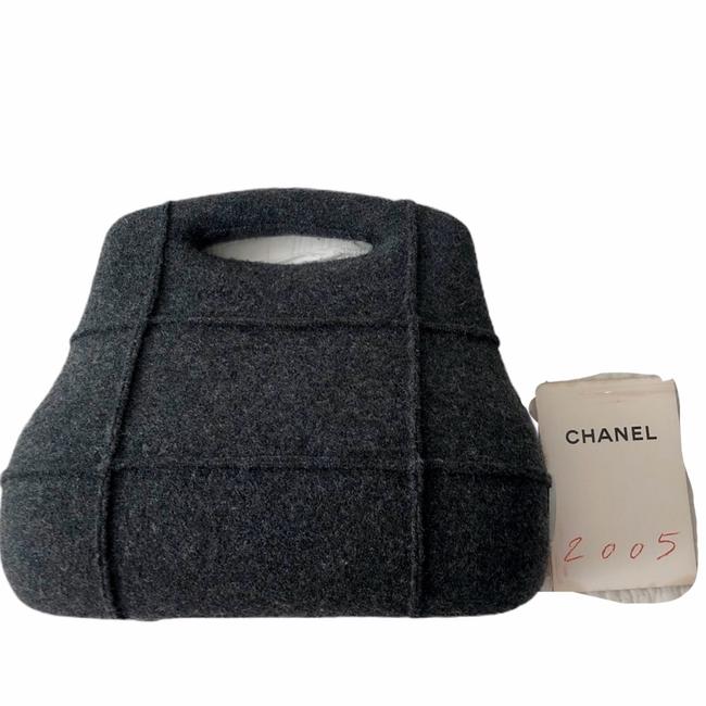 Chanel 2005 Millennium Frame Gray Tote