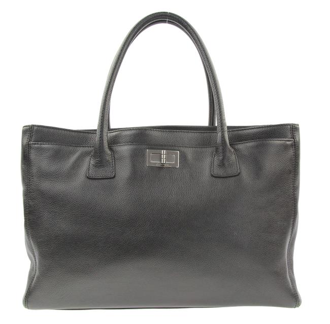Chanel 2.55 Reissue Cerf Black Leather Tote