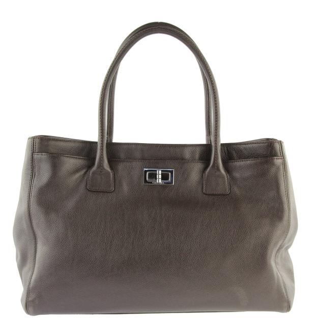 Chanel 2.55 Reissue Cerf Executive Brown Leather Tote