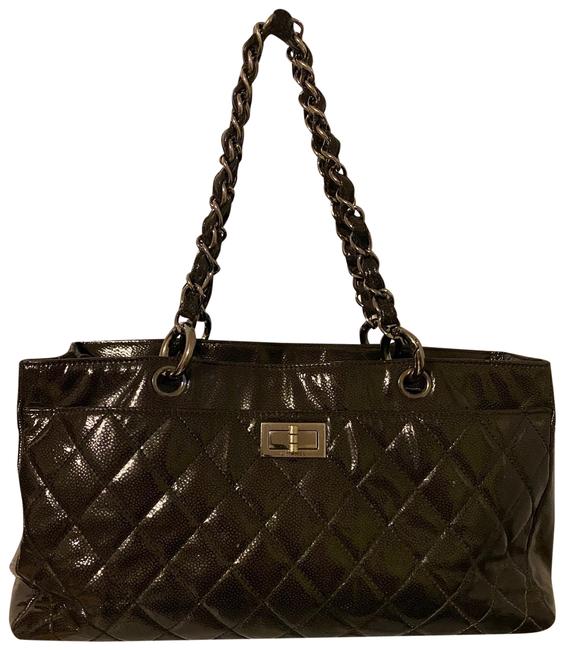 Chanel 2.55 Reissue Matrasse Handbag Brown Cavier Skin Leather Tote