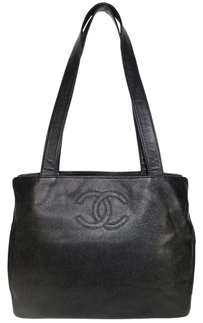 Chanel 5 Compartment Black Caviar Leather Tote