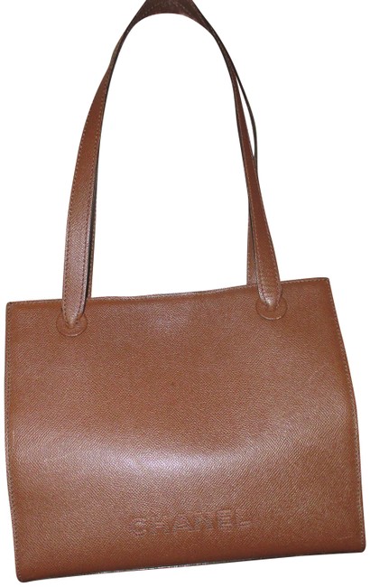 Chanel 5498035 Excellent Condition Brown Leather Tote