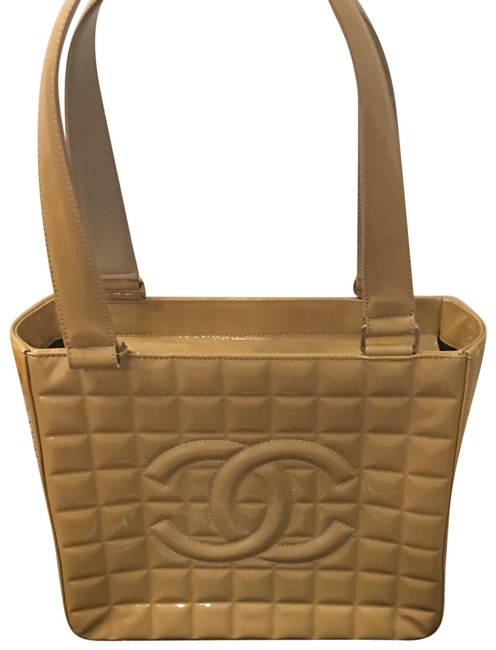 Chanel 7604488 Nude Patent Leather Tote