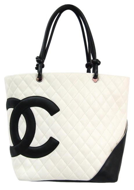 Chanel Bag A25169 Black  White Cambon Ligne Tote
