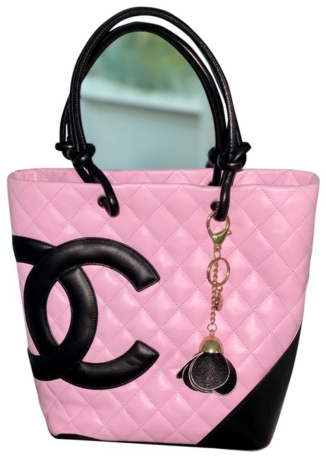 Chanel Bag Cambon Pink Leather Tote