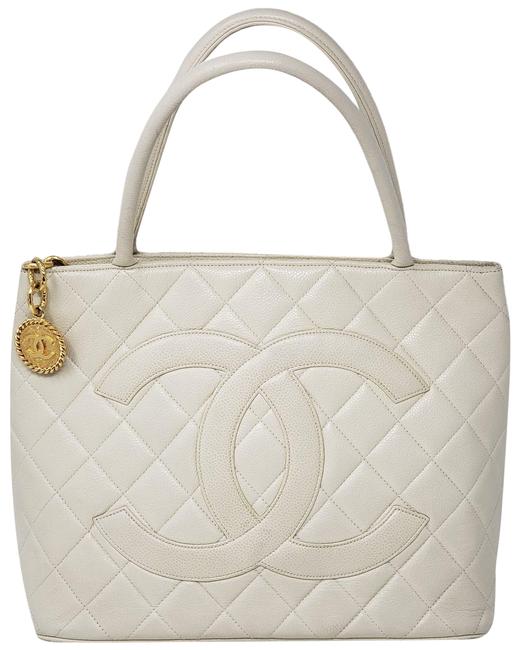 Chanel Bag Caviar Gold Cream Tote