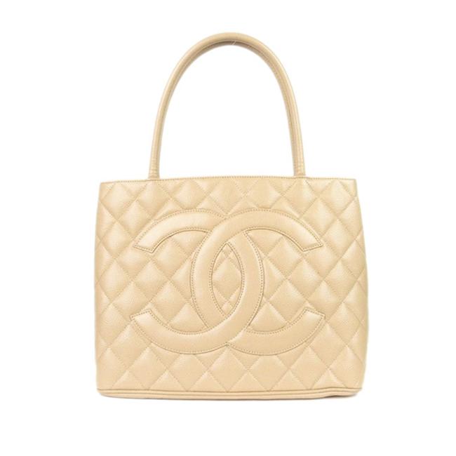 Chanel Bag Caviar Medallion Brown Leather Tote