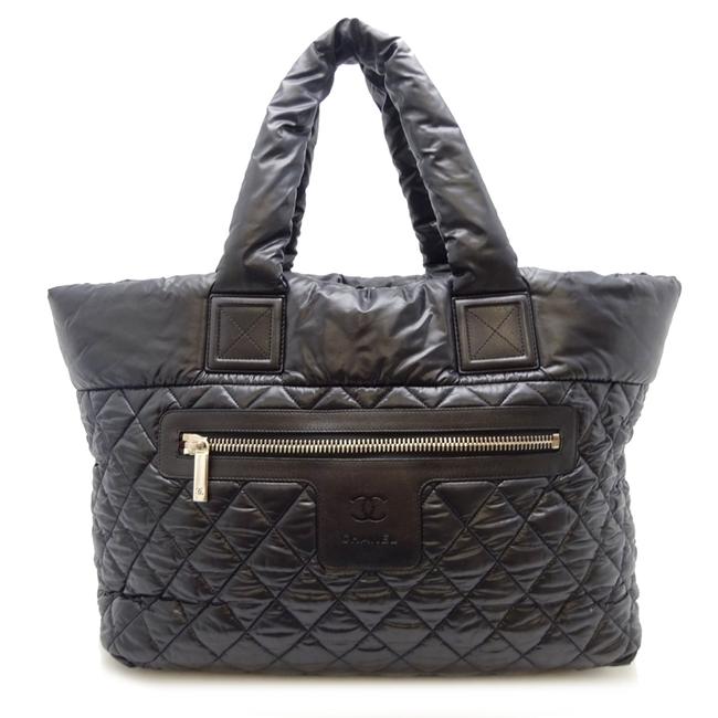 Chanel Bag Coco Mm Ladies A48611 Dh56722 Black Nylon Tote