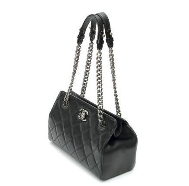 Chanel Bag Cocomark Quilted Chain Shoulder 1810057 Black Tote