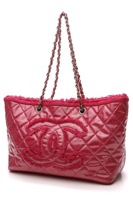 Chanel Bag Funny Fuchsia Pink Tweed Tote
