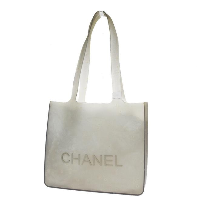 Chanel Bag Gray Rubber Tote