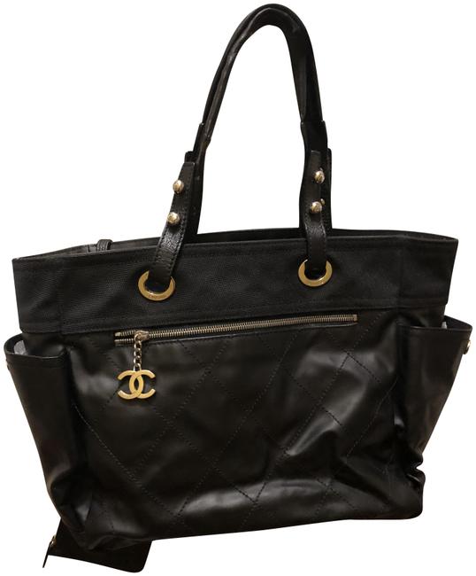 Chanel Bag Large Black Nylon Tote