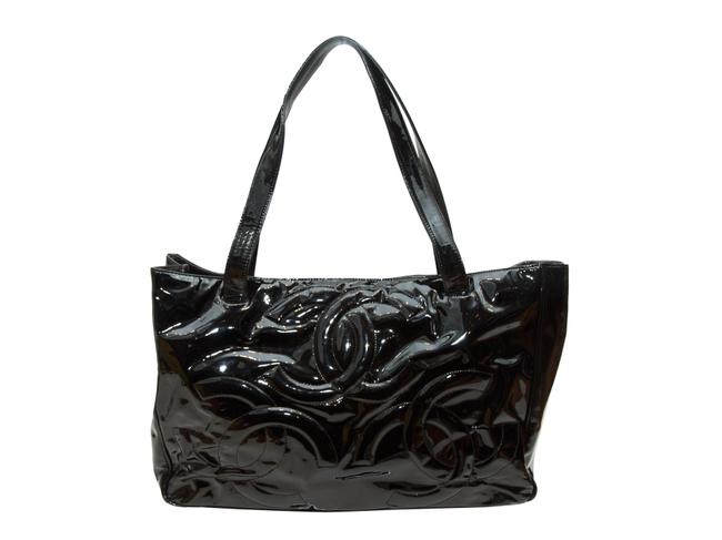 Chanel Bag Patent Cc Black Tote