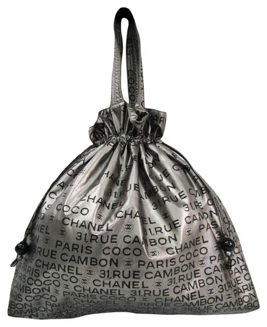 Chanel Bag Unlimited Womens Silver Nylon Tote
