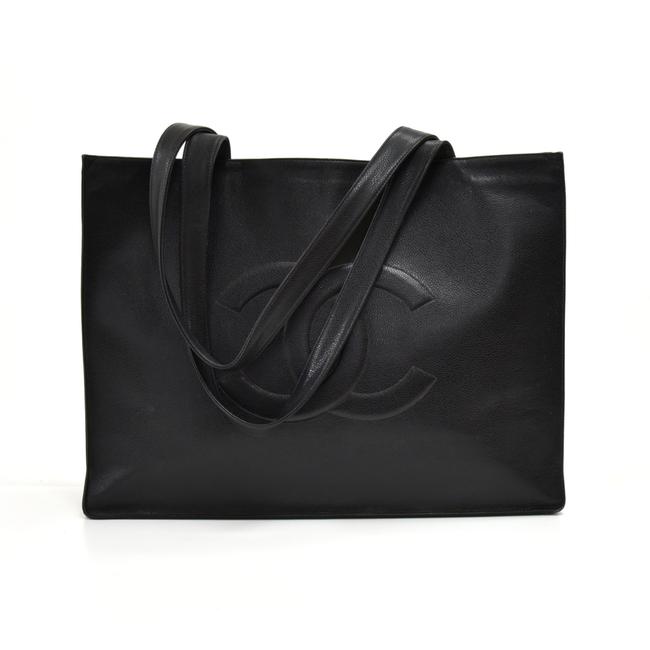 Chanel Bag Vintage Jumbo Xlarge Caviar Black Leather Tote