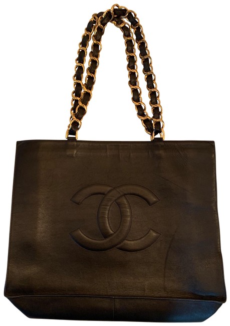 Chanel Bag XL Jumbo Cc Lambskin Leather Tote
