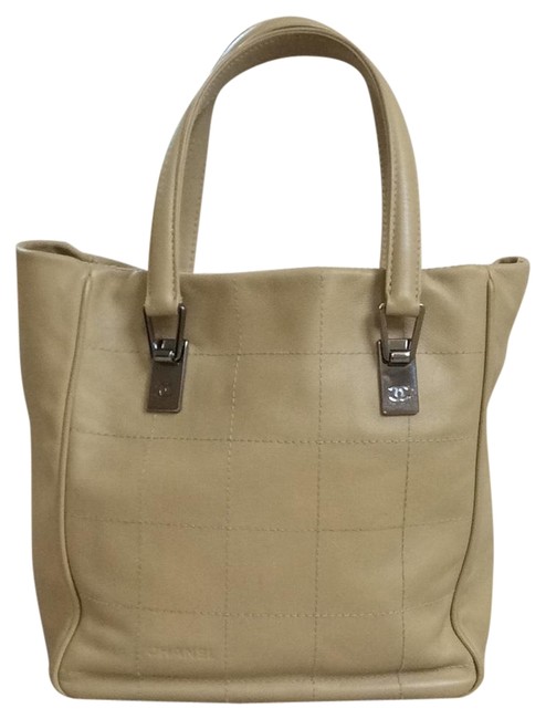 Chanel Beige Supple Leather Tote